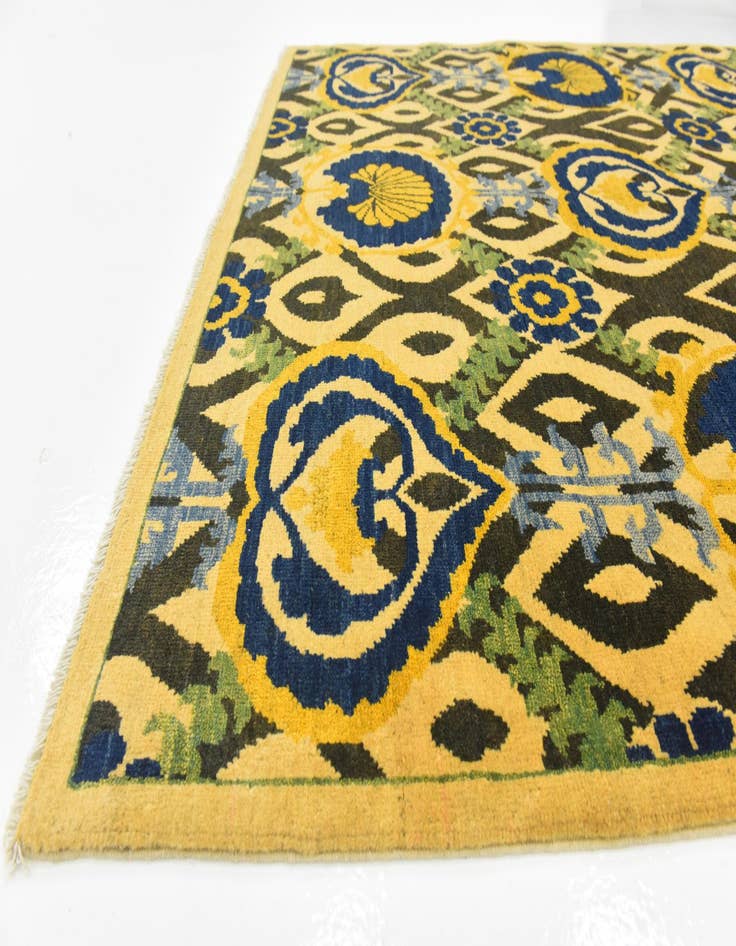 Detail image of 4' 10 x 6' 9 Hand Knotted Kazak Rug