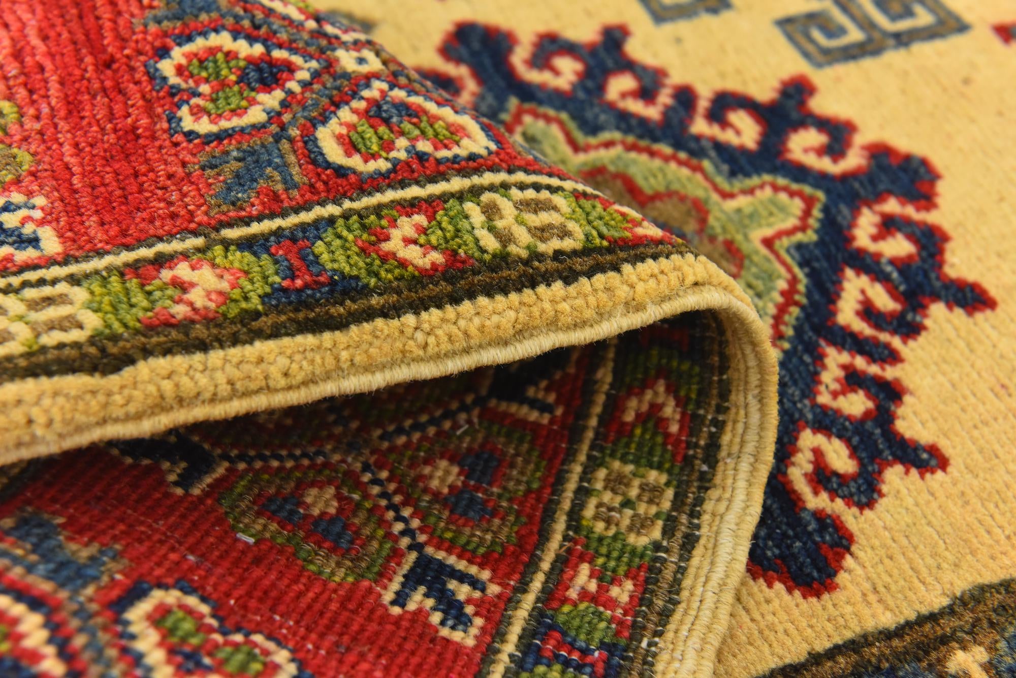 4' x 6' Hand Knotted Kazak Rug