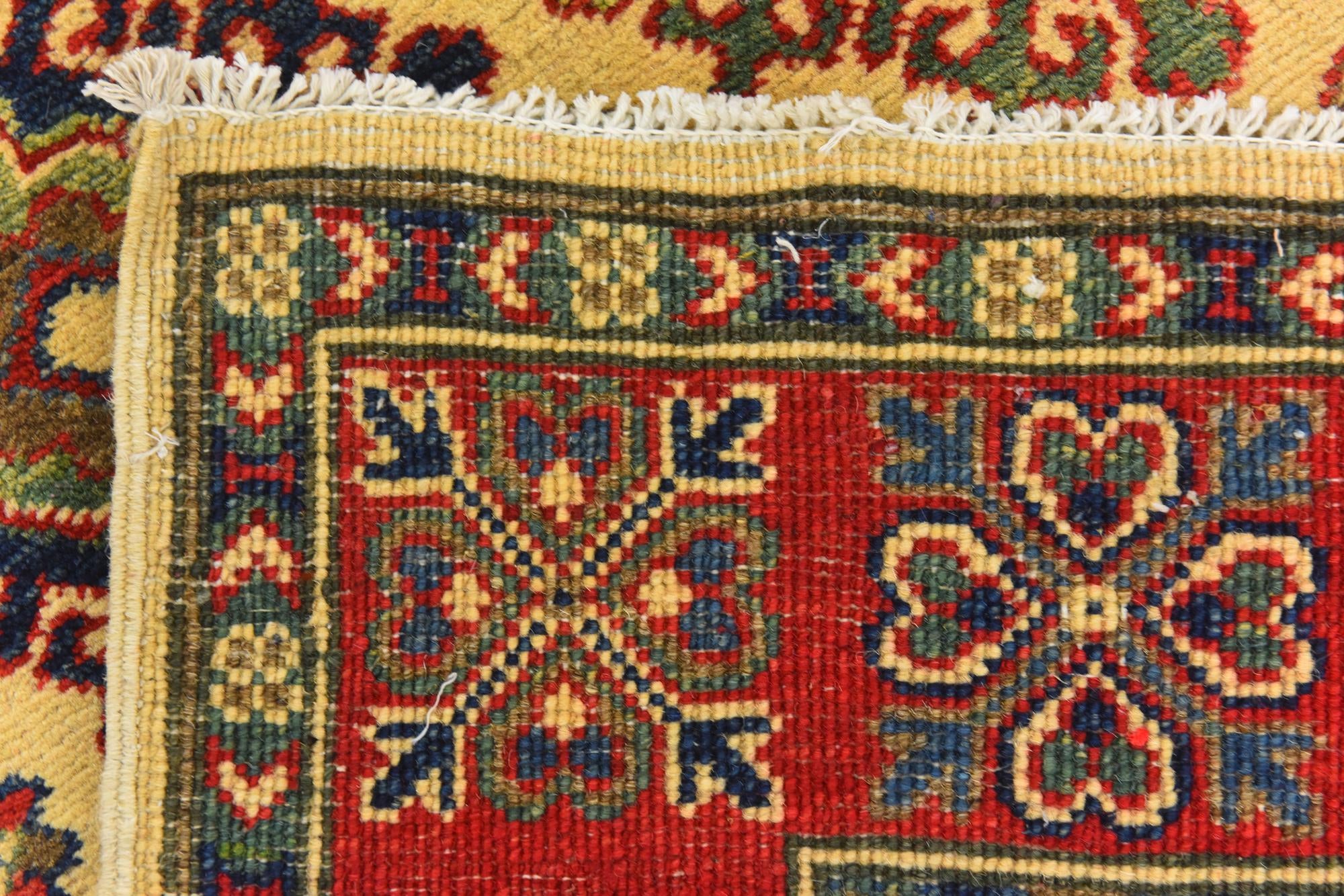 4' x 6' Hand Knotted Kazak Rug