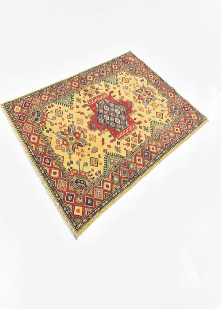 4' x 6' 2 Hand Knotted Kazak Rug