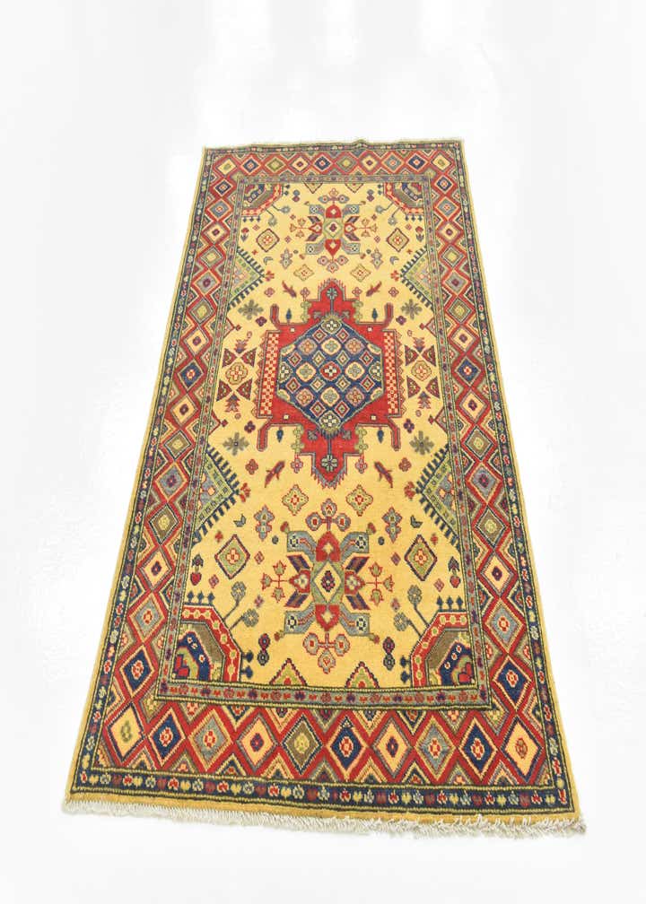 4' x 6' 2 Hand Knotted Kazak Rug