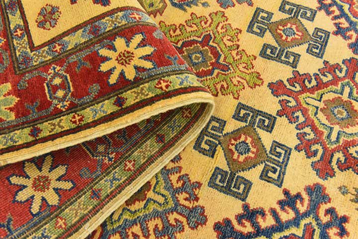 4' x 6' 4 Hand Knotted Kazak Rug