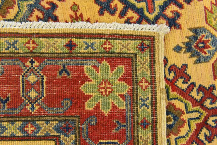 4' x 6' 4 Hand Knotted Kazak Rug
