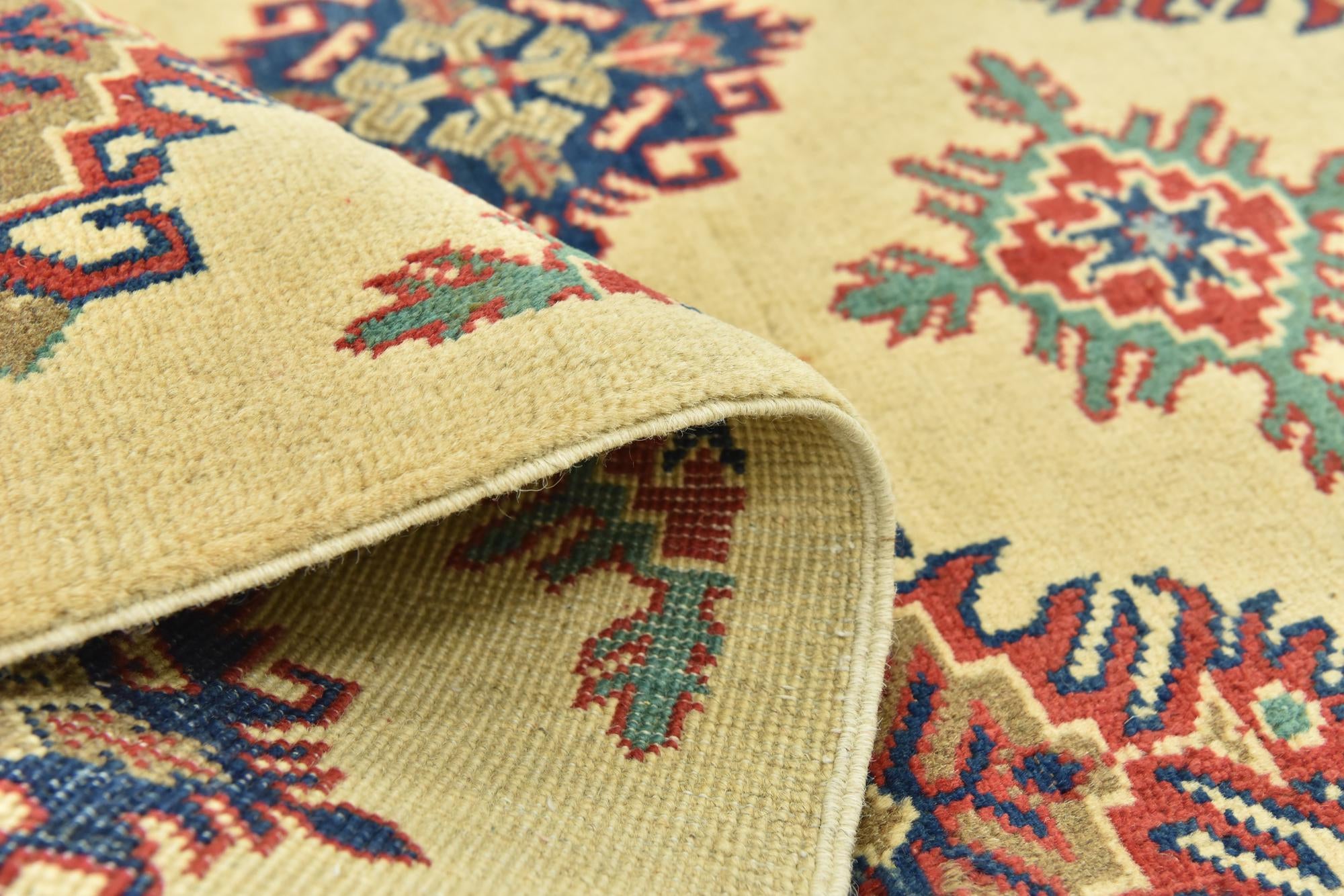 5' 9 x 8' Hand Knotted Kazak Rug