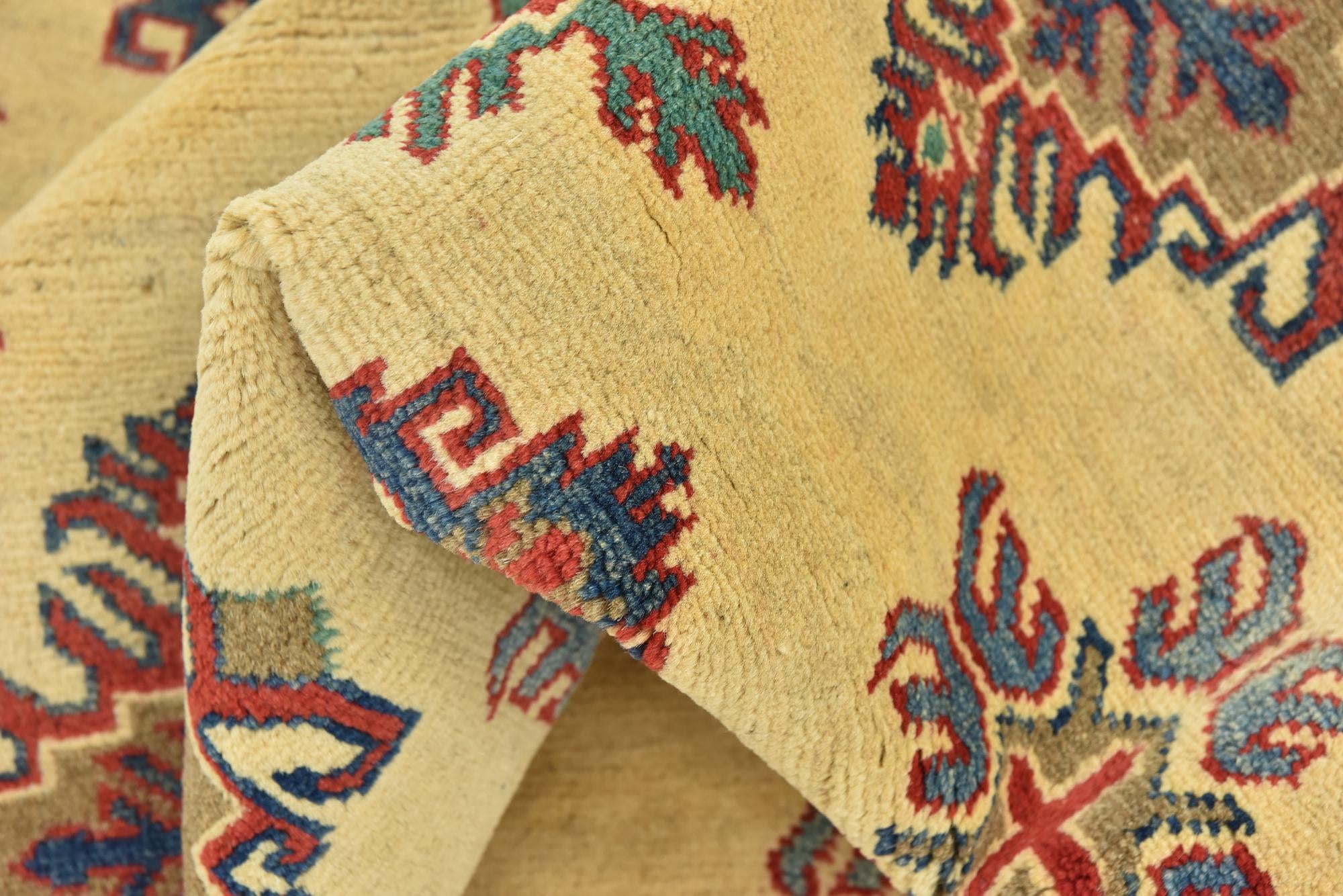 5' 9 x 8' Hand Knotted Kazak Rug