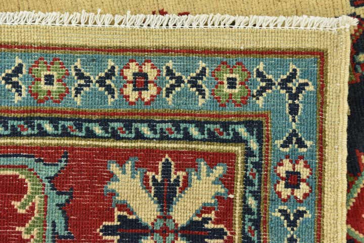 6' 7 x 9' 3 Hand Knotted Kazak Rug