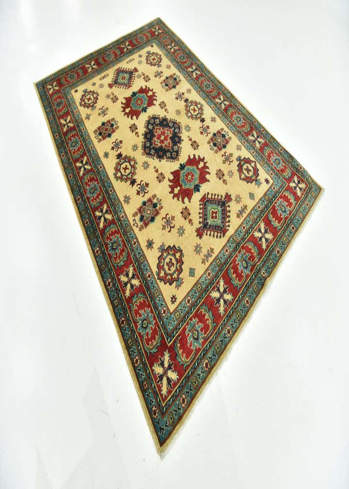 6' 7 x 9' 3 Hand Knotted Kazak Rug