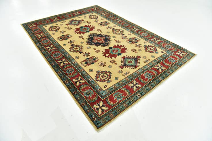 Detail image of 6' 7 x 9' 3 Hand Knotted Kazak Rug