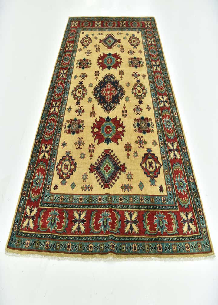 6' 7 x 9' 3 Hand Knotted Kazak Rug