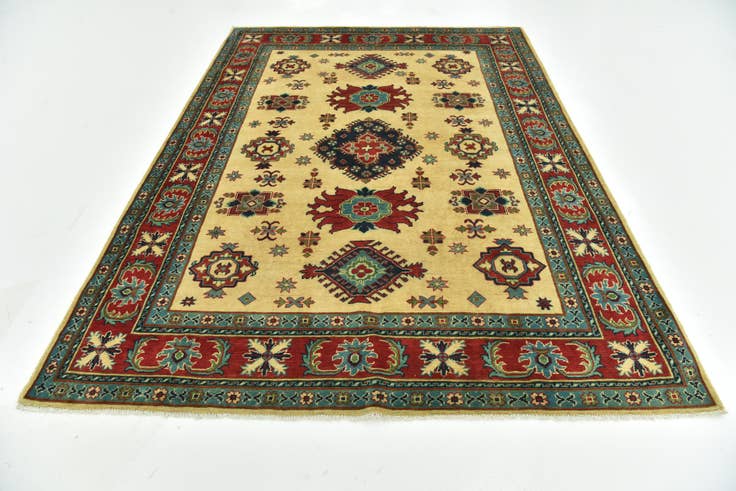Detail image of 6' 7 x 9' 3 Hand Knotted Kazak Rug