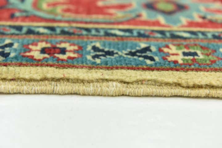 6' 7 x 9' 3 Hand Knotted Kazak Rug