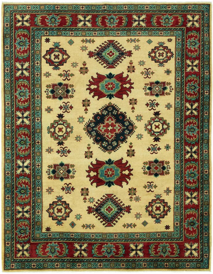 Detail image of 6' 7 x 9' 3 Hand Knotted Kazak Rug