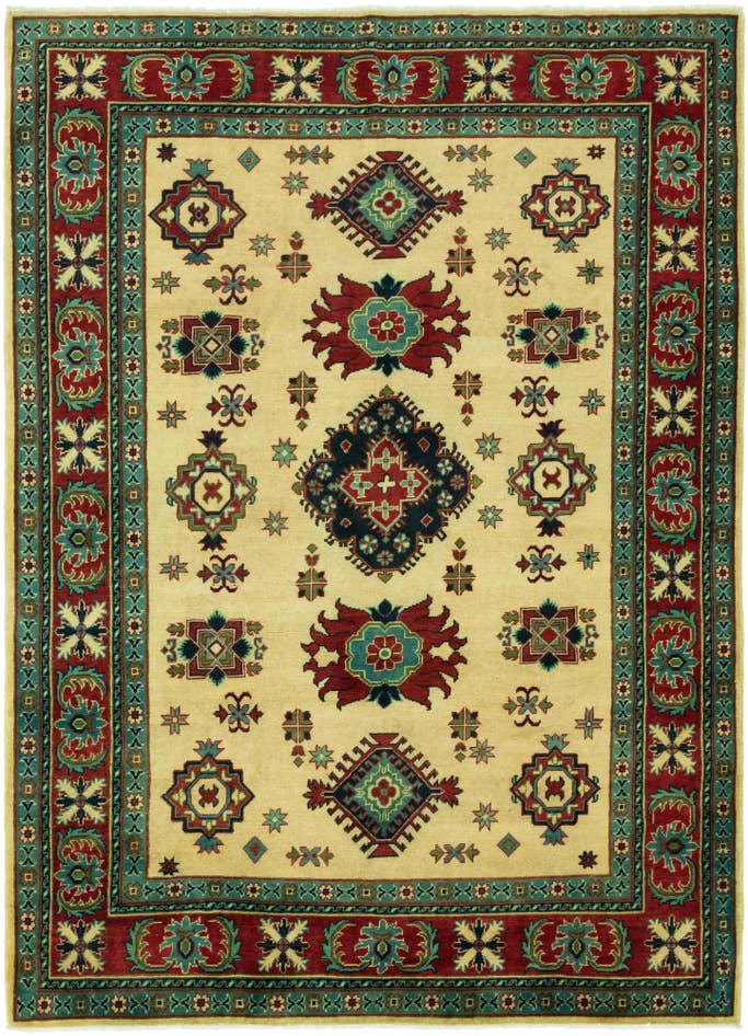 Detail image of 6' 7 x 9' 3 Hand Knotted Kazak Rug