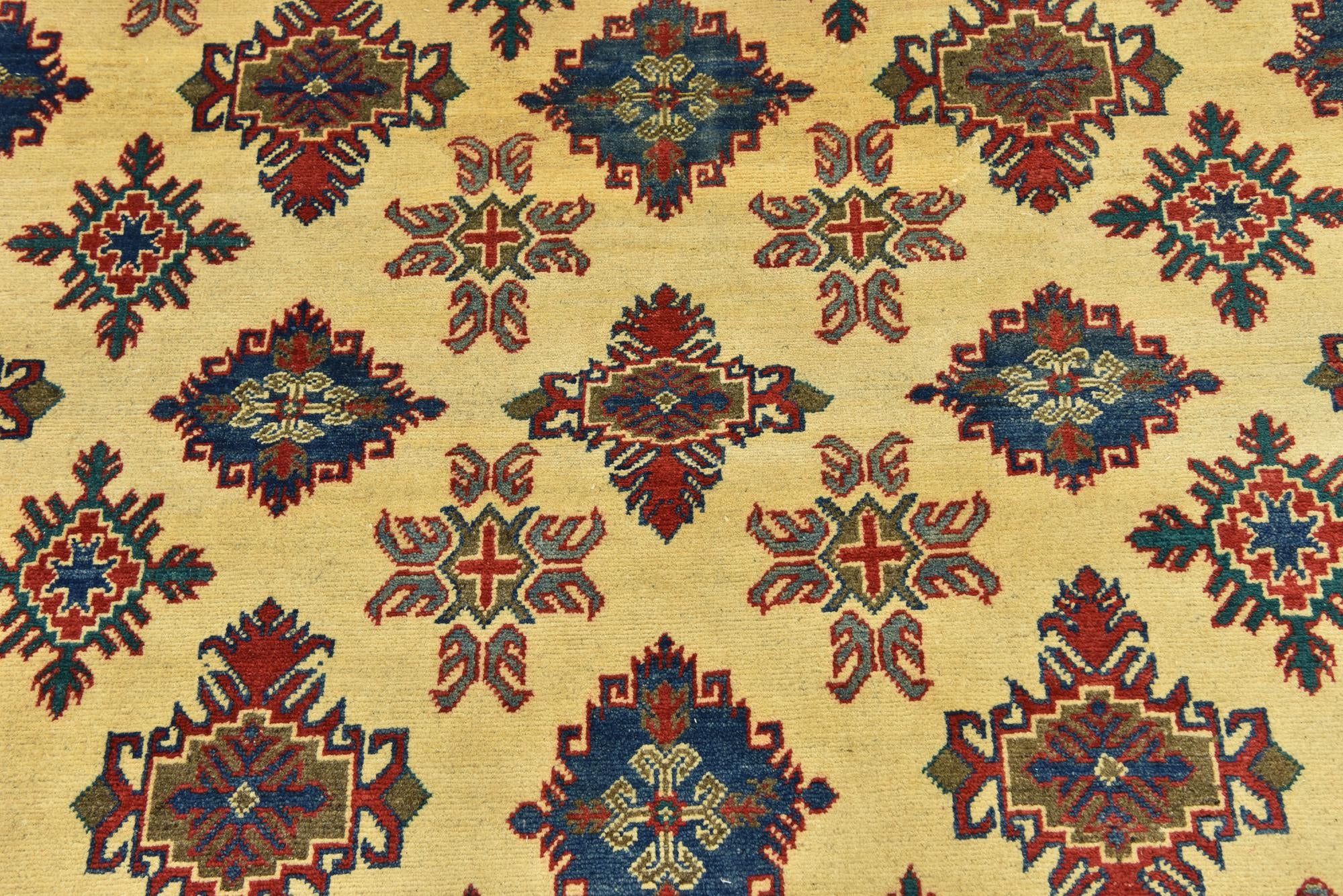6' 8 x 9' 6 Hand Knotted Kazak Rug