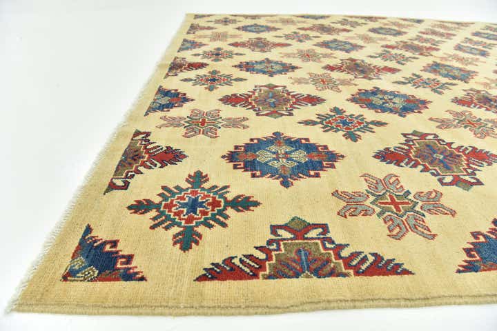 6' 8 x 9' 6 Hand Knotted Kazak Rug
