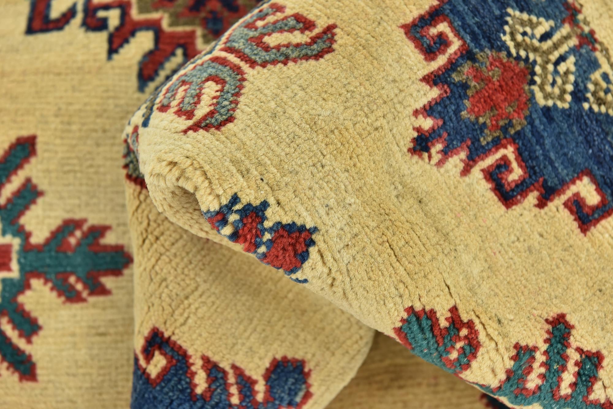 6' 8 x 9' 6 Hand Knotted Kazak Rug