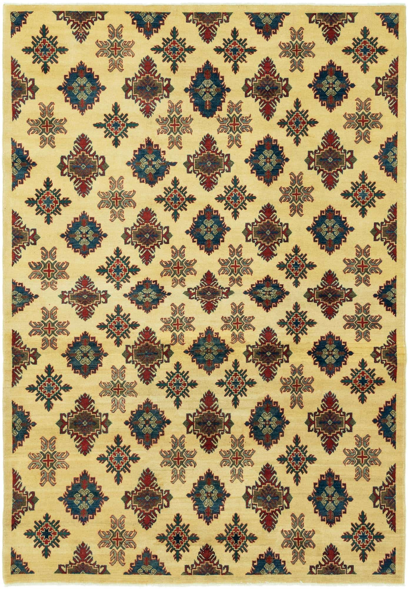 6' 8 x 9' 6 Hand Knotted Kazak Rug