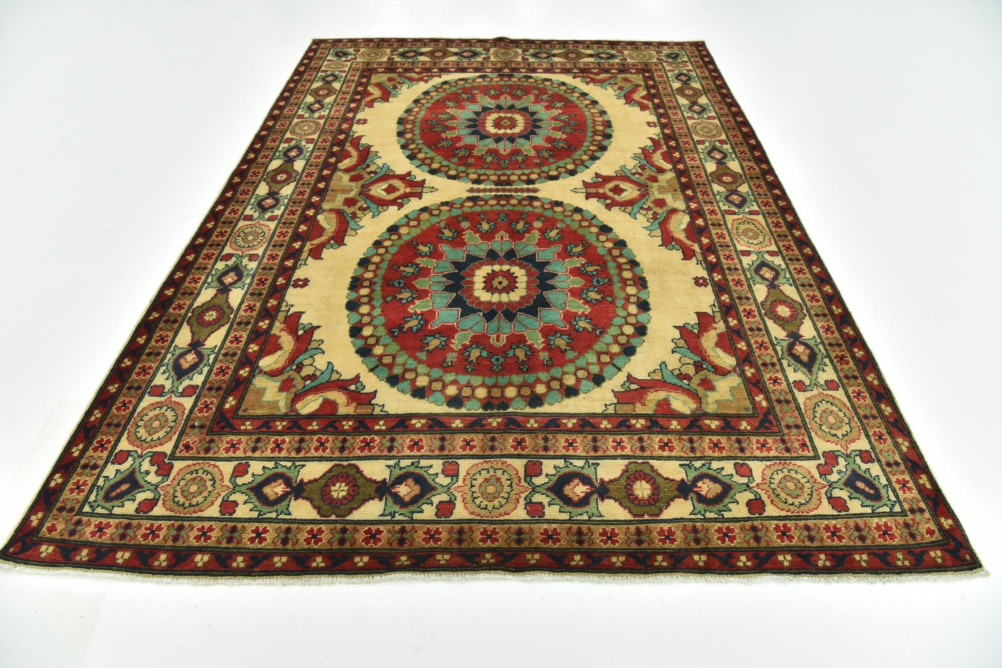 6' 6 x 9' 6 Hand Knotted Kazak Rug