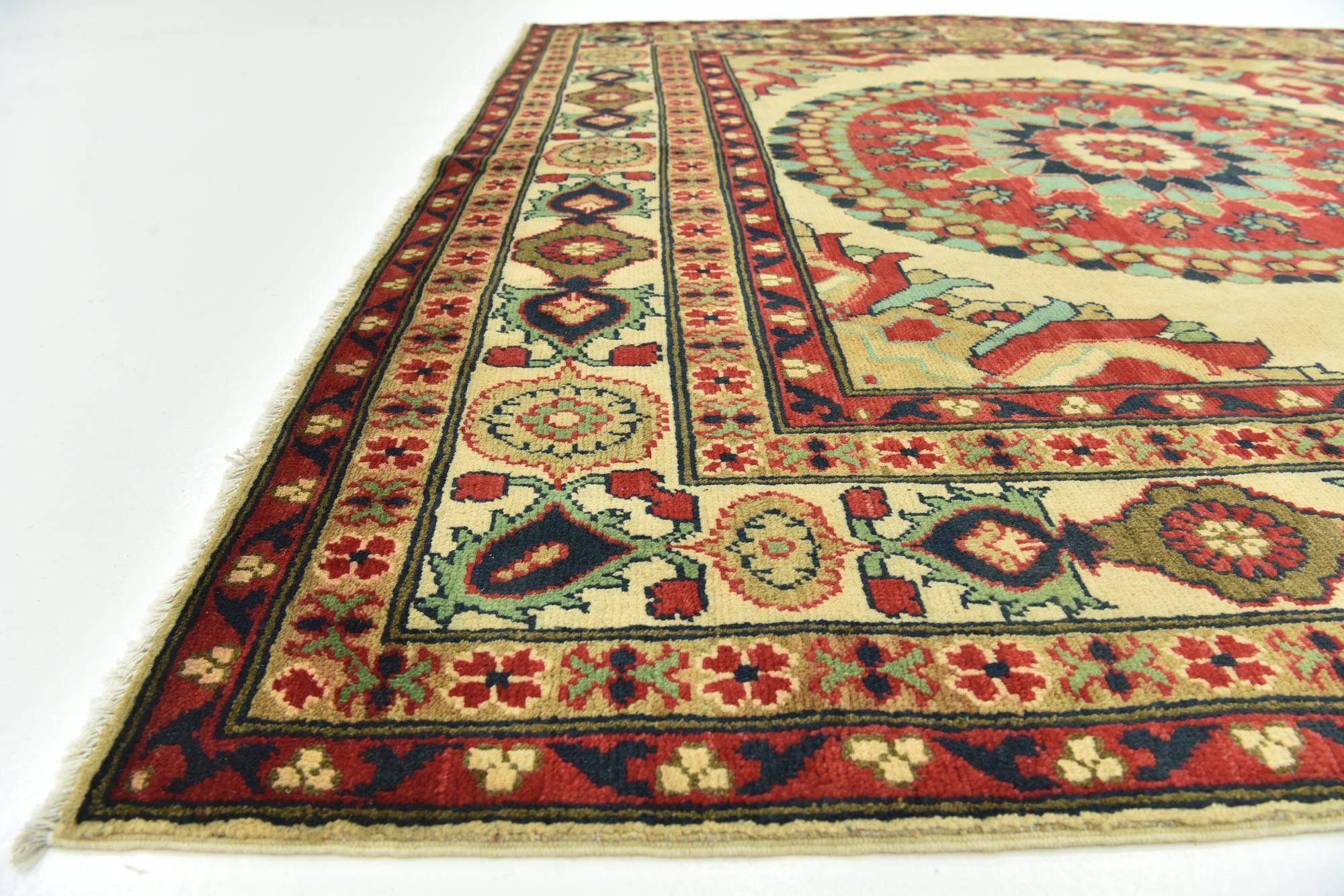 6' 6 x 9' 6 Hand Knotted Kazak Rug