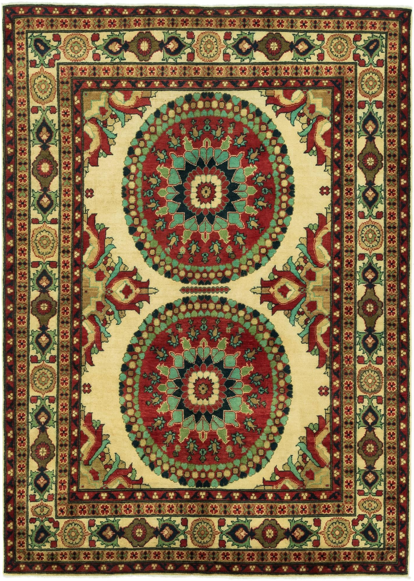 6' 6 x 9' 6 Hand Knotted Kazak Rug
