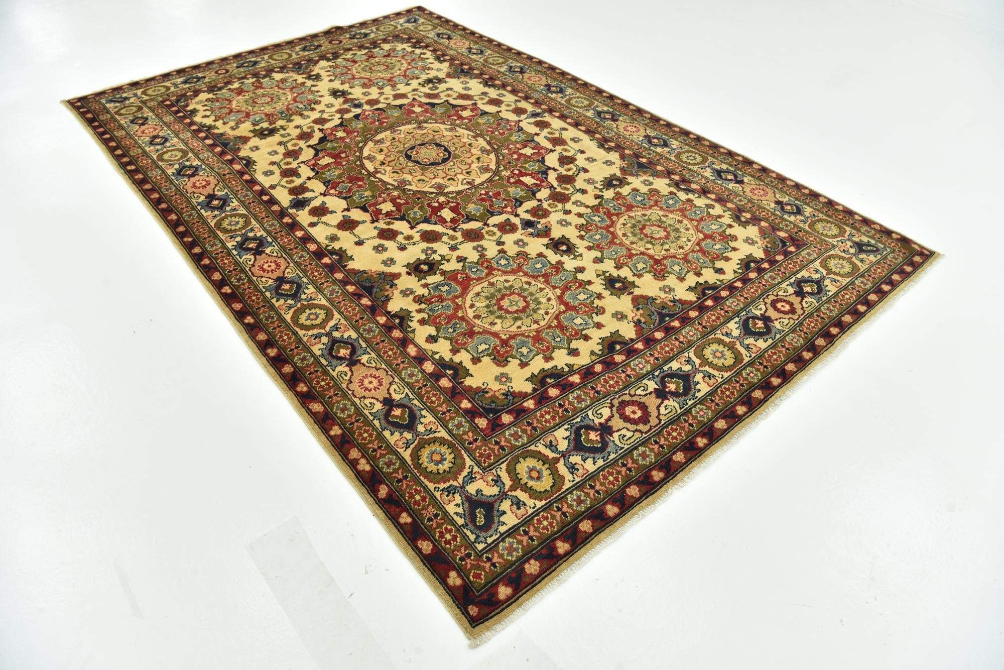 6' 7 x 10' 2 Hand Knotted Kazak Rug