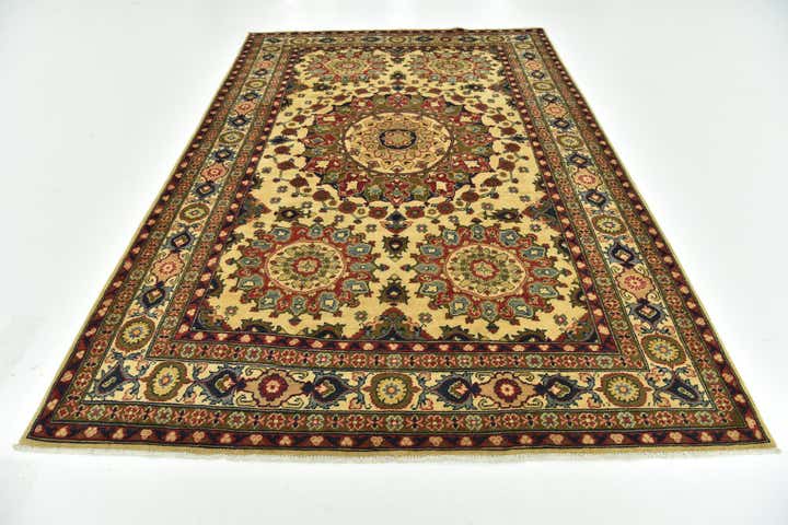 6' 7 x 10' 2 Hand Knotted Kazak Rug