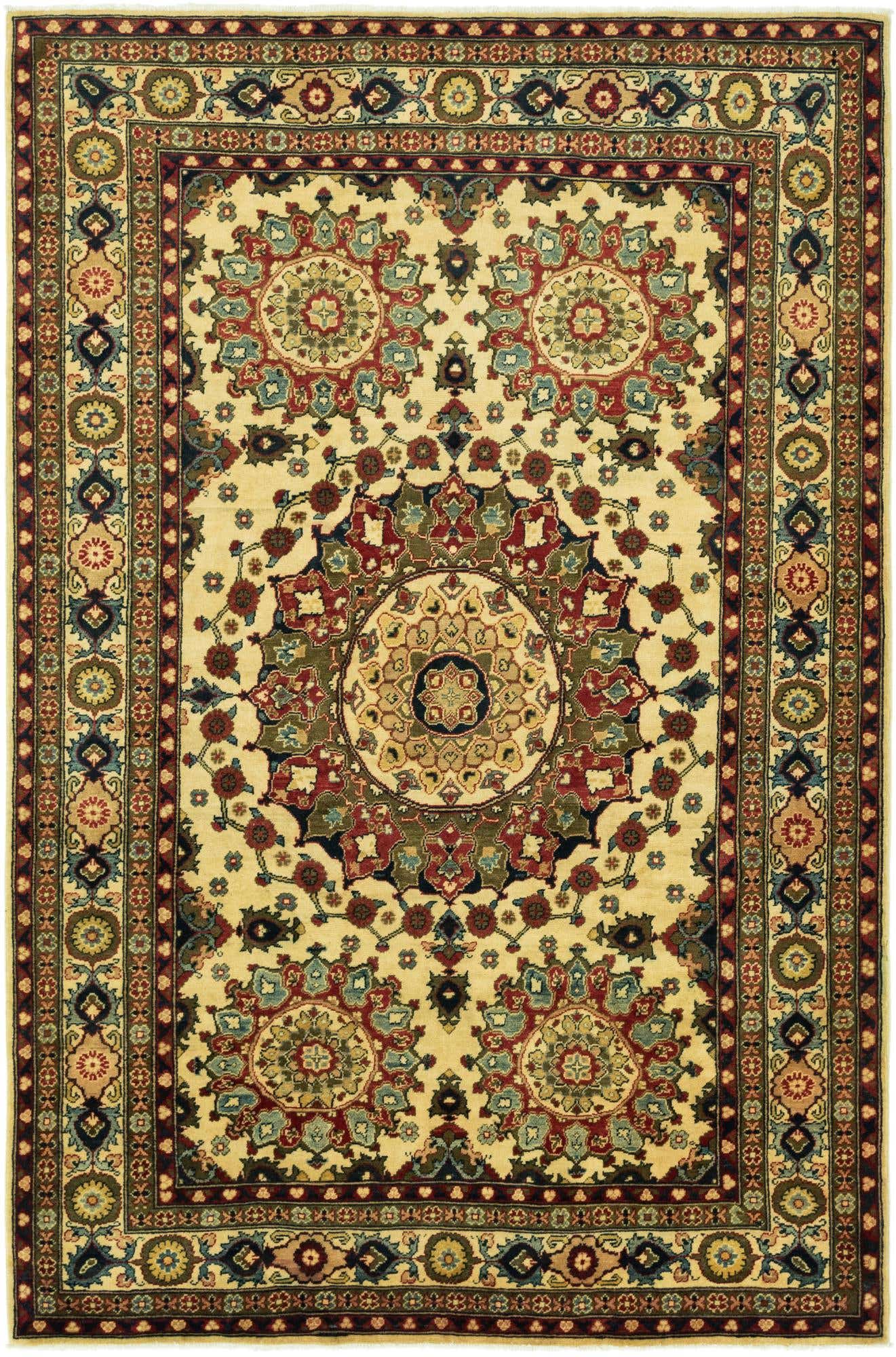 6' 7 x 10' 2 Hand Knotted Kazak Rug