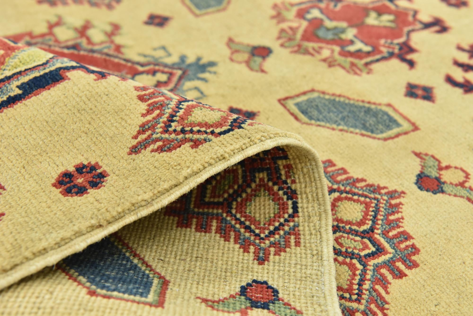 6' 7 x 9' 9 Hand Knotted Kazak Rug