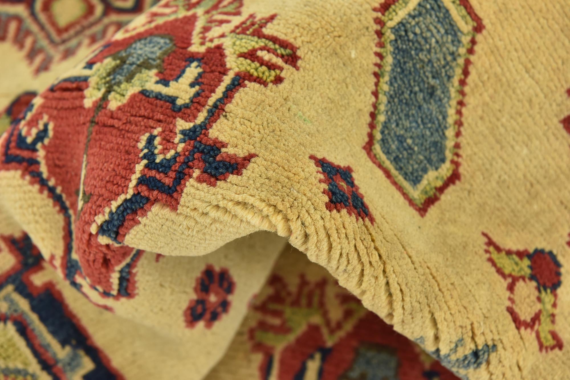 6' 7 x 9' 9 Hand Knotted Kazak Rug
