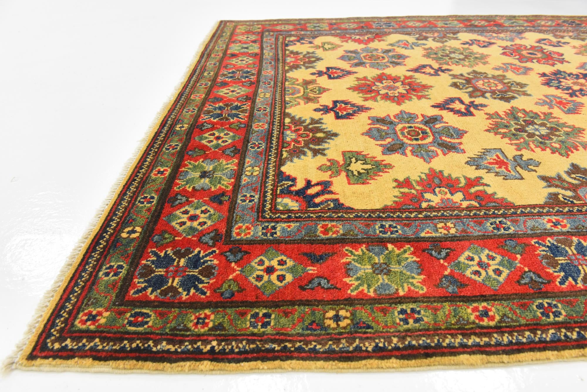 5' x 7' Hand Knotted Kazak Rug