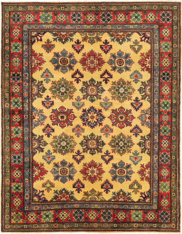 Detail image of 5' x 7' Hand Knotted Kazak Rug