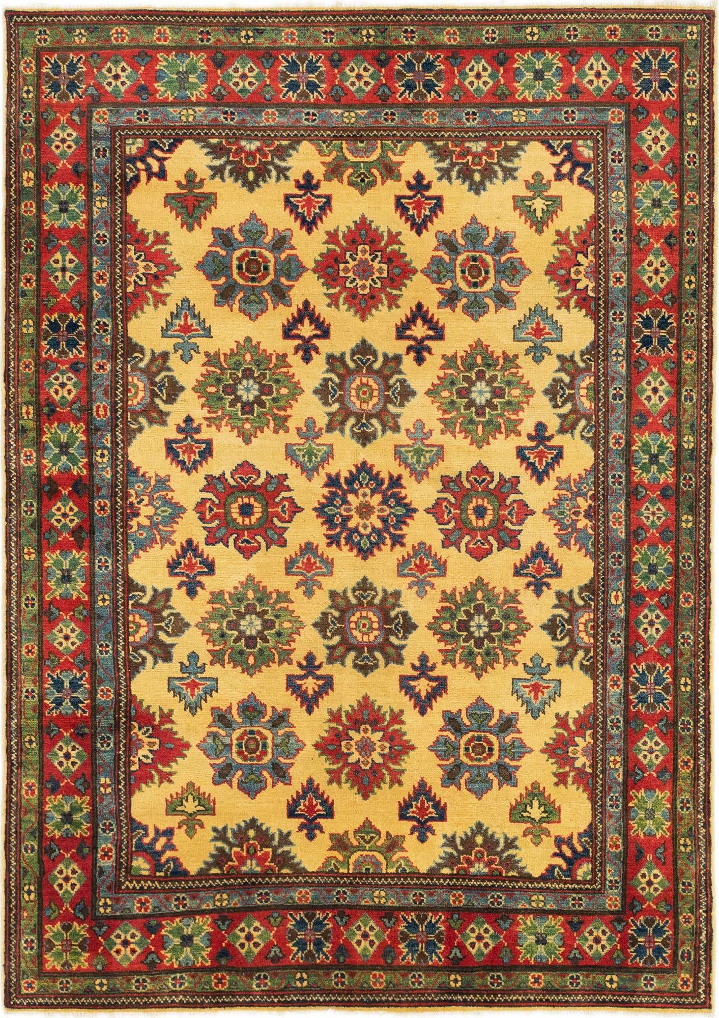 5' x 7' Hand Knotted Kazak Rug