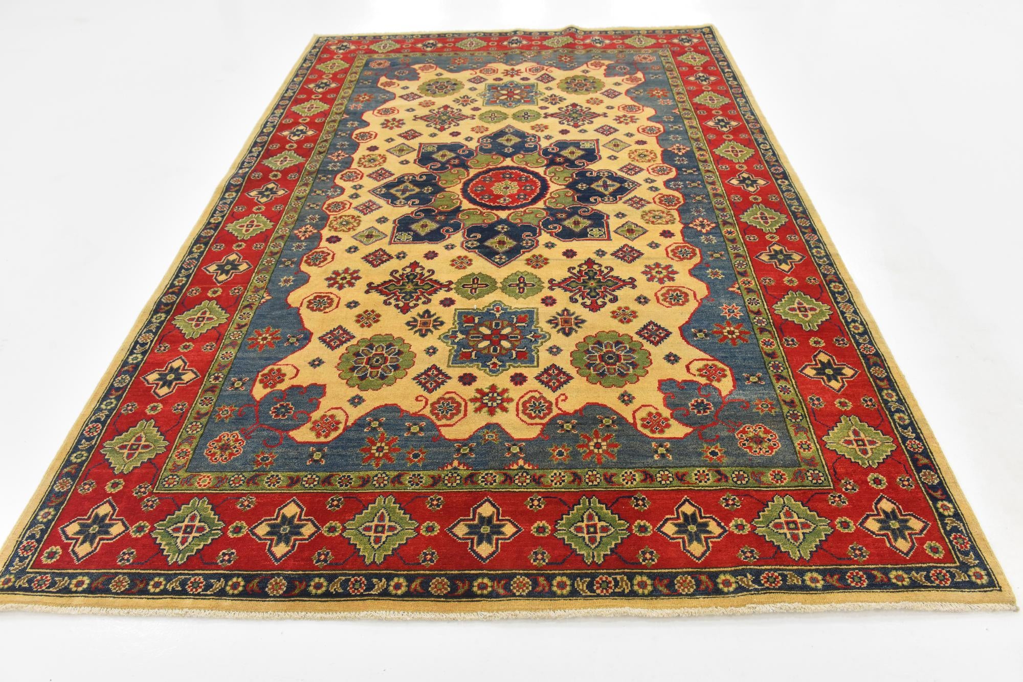 6' 8 x 10' 1 Hand Knotted Kazak Rug