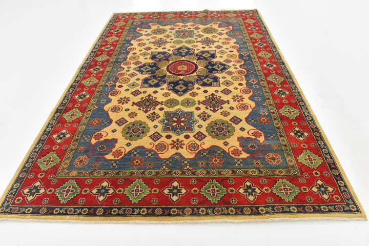 6' 8 x 10' 1 Hand Knotted Kazak Rug