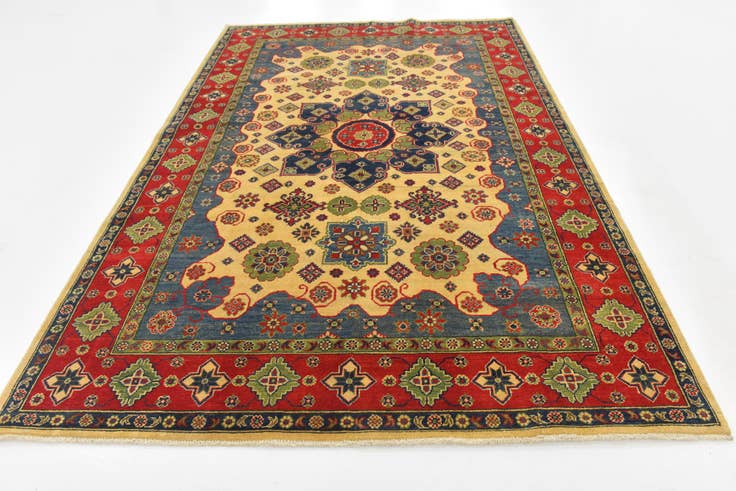 Detail image of 6' 8 x 10' 1 Hand Knotted Kazak Rug