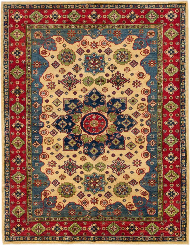 Detail image of 6' 8 x 10' 1 Hand Knotted Kazak Rug