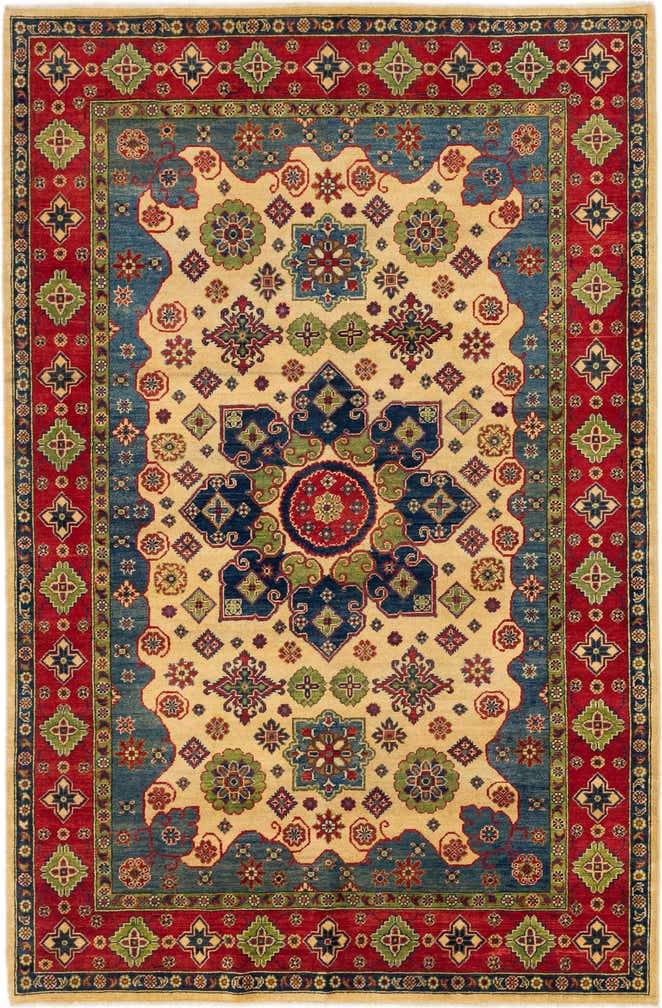 6' 8 x 10' 1 Hand Knotted Kazak Rug