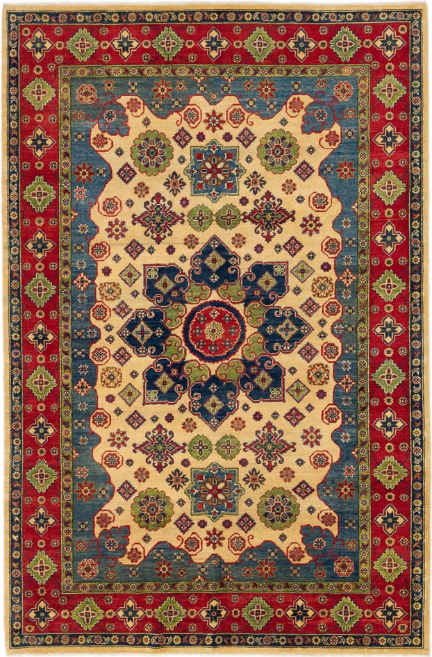 Detail image of 6' 8 x 10' 1 Hand Knotted Kazak Rug