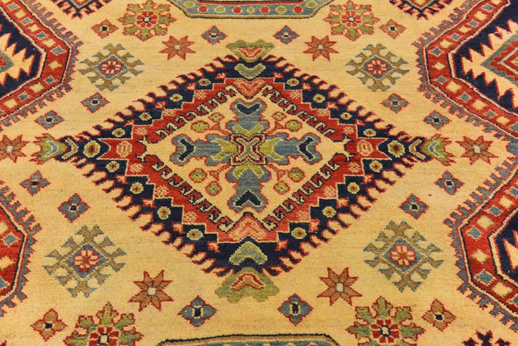 Detail image of 6' 1 x 9' 7 Hand Knotted Kazak Rug
