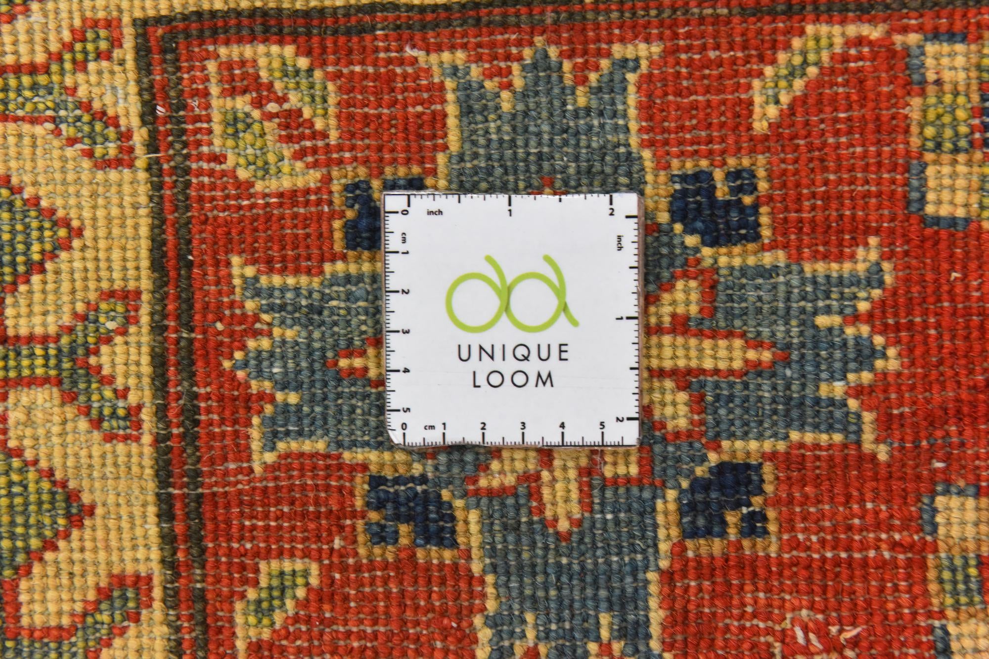 6' 1 x 9' 7 Hand Knotted Kazak Rug