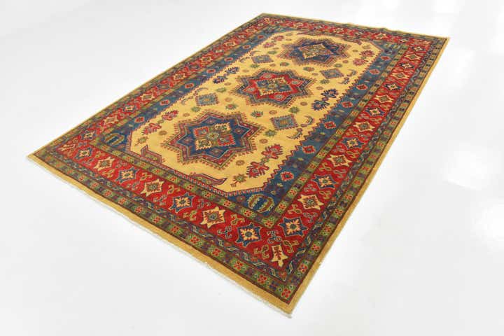 6' 8 x 9' 8 Hand Knotted Kazak Rug