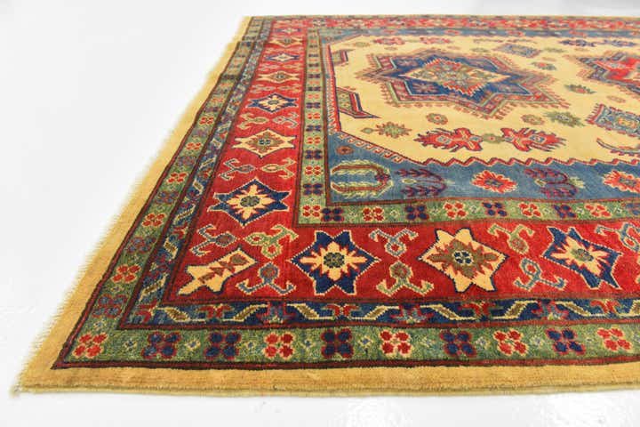 6' 8 x 9' 8 Hand Knotted Kazak Rug