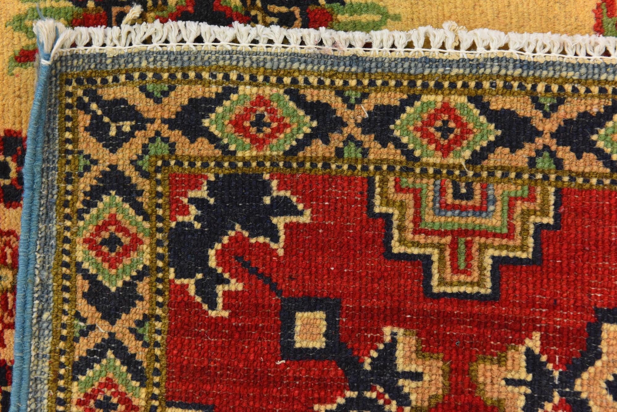 6' 8 x 9' 11 Hand Knotted Kazak Rug