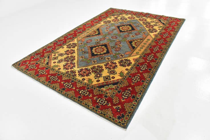 Detail image of 6' 8 x 9' 11 Hand Knotted Kazak Rug