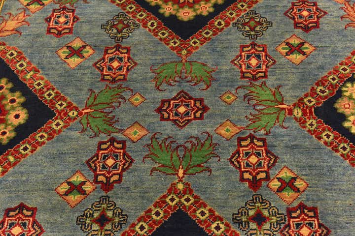 6' 8 x 9' 11 Hand Knotted Kazak Rug