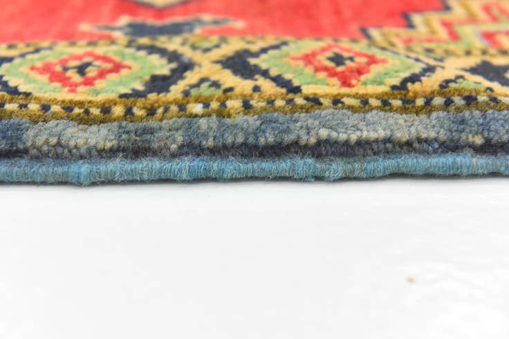 Detail image of 6' 8 x 9' 11 Hand Knotted Kazak Rug