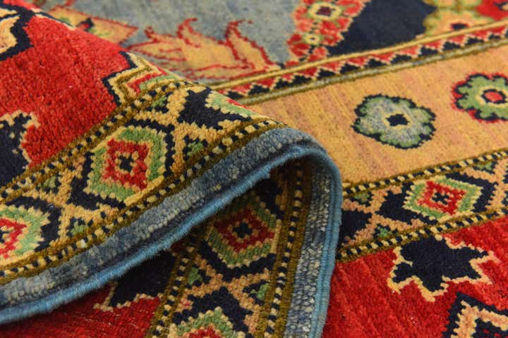 6' 8 x 9' 11 Hand Knotted Kazak Rug