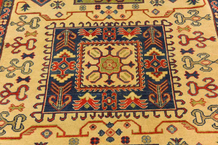 6' 2 x 8' 10 Hand Knotted Kazak Rug