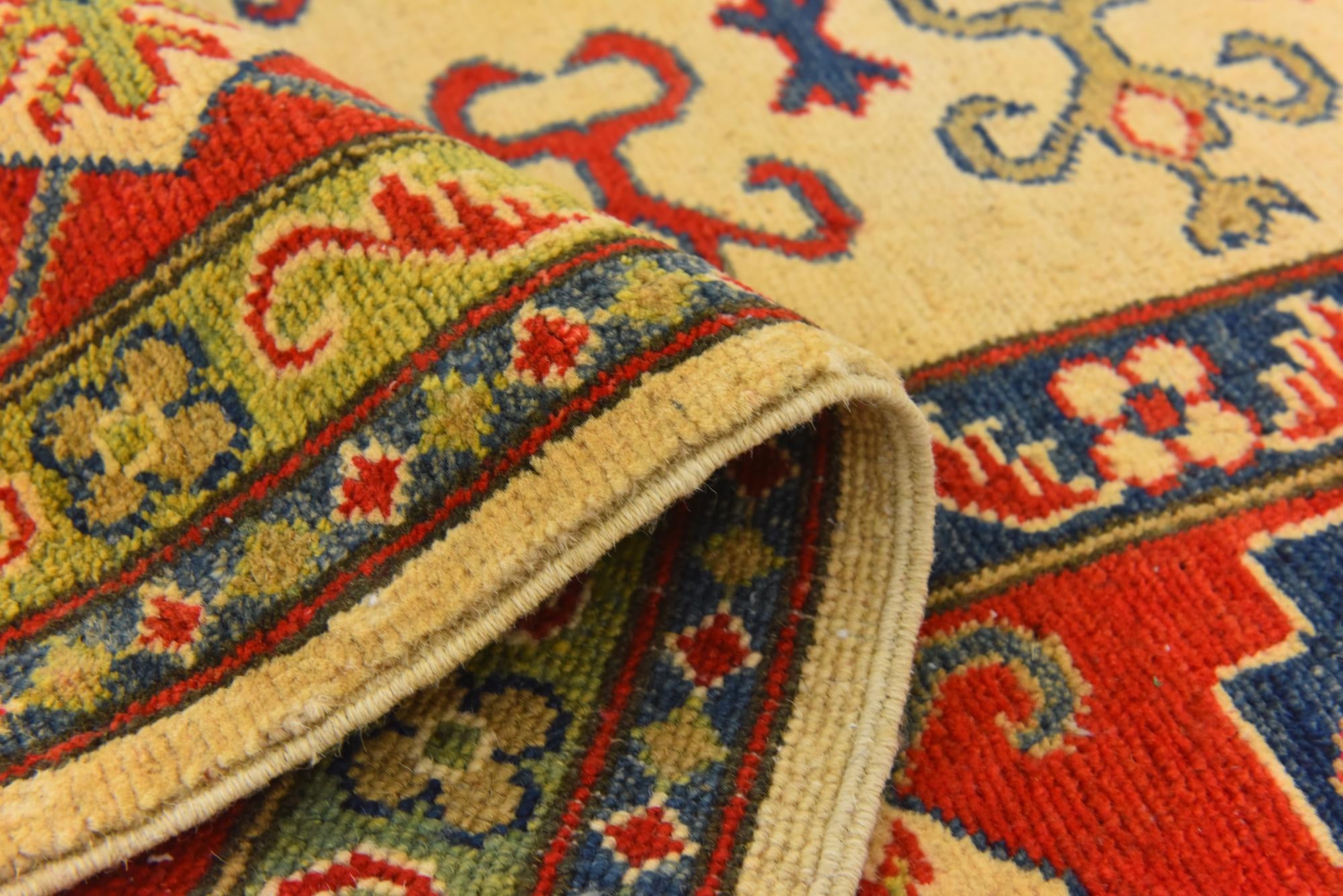 6' 2 x 8' 10 Hand Knotted Kazak Rug