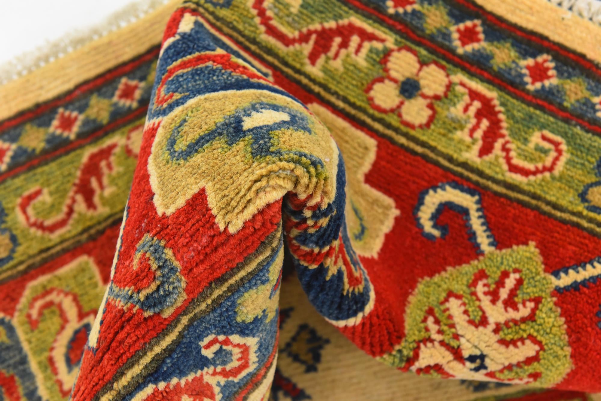 6' 2 x 8' 10 Hand Knotted Kazak Rug
